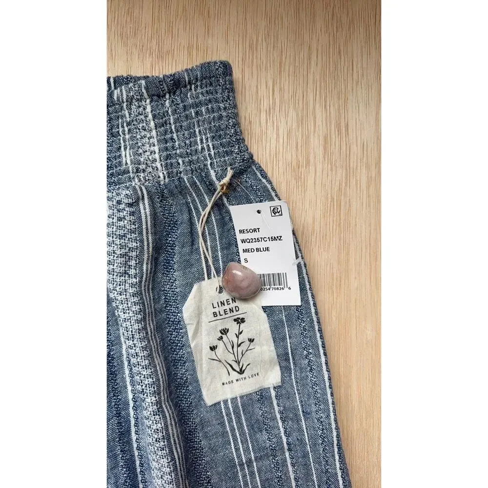 Indigo Rein Resort Linen Blend Striped Pants - Picture 3 of 6